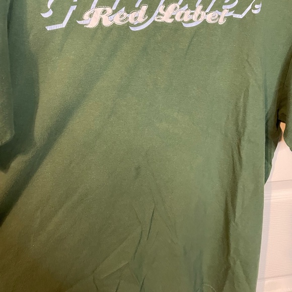 VTG Tommy Hilfiger Red Label green graphic ringer tee early 2000s sz XL - Picture 3 of 7